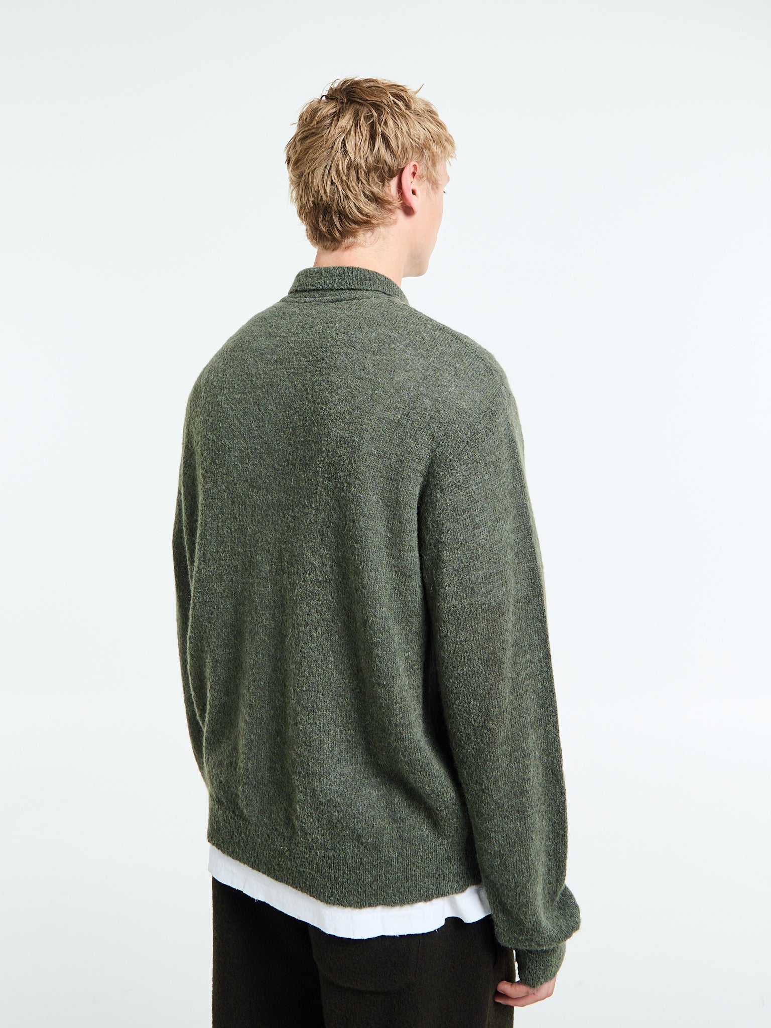 Our Legacy - Evening Polo in Moss Green Fuzzy Alpaca – Stoy