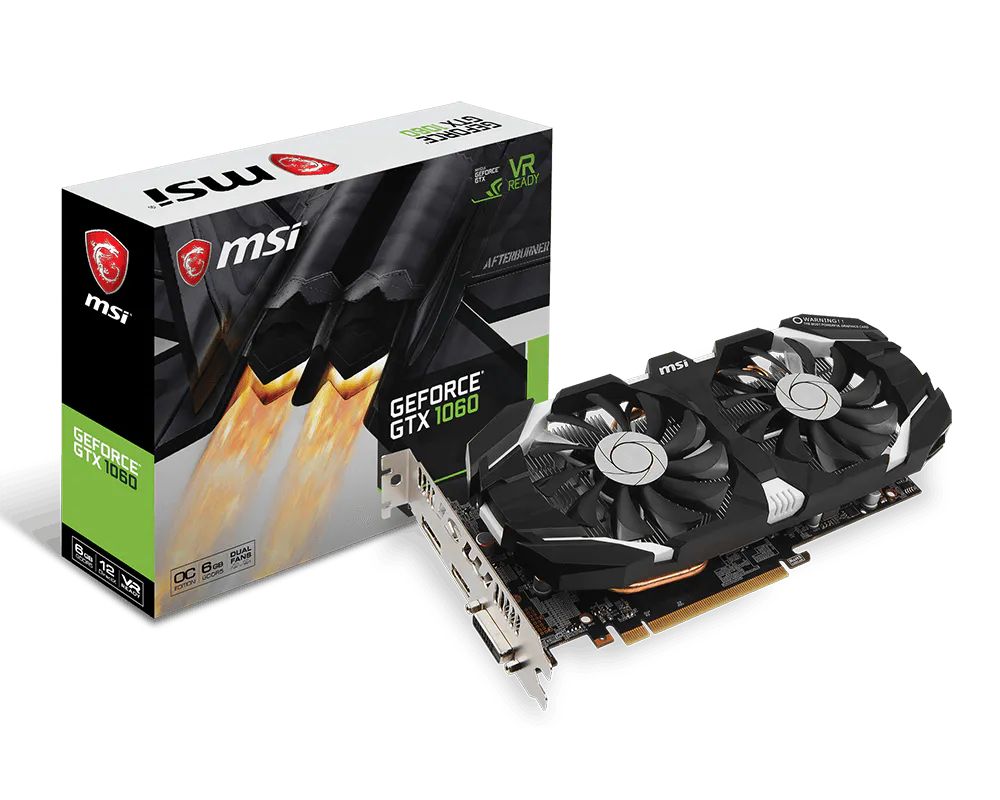 Specification GeForce GTX 1060 6GT OC | MSI Global - The Leading