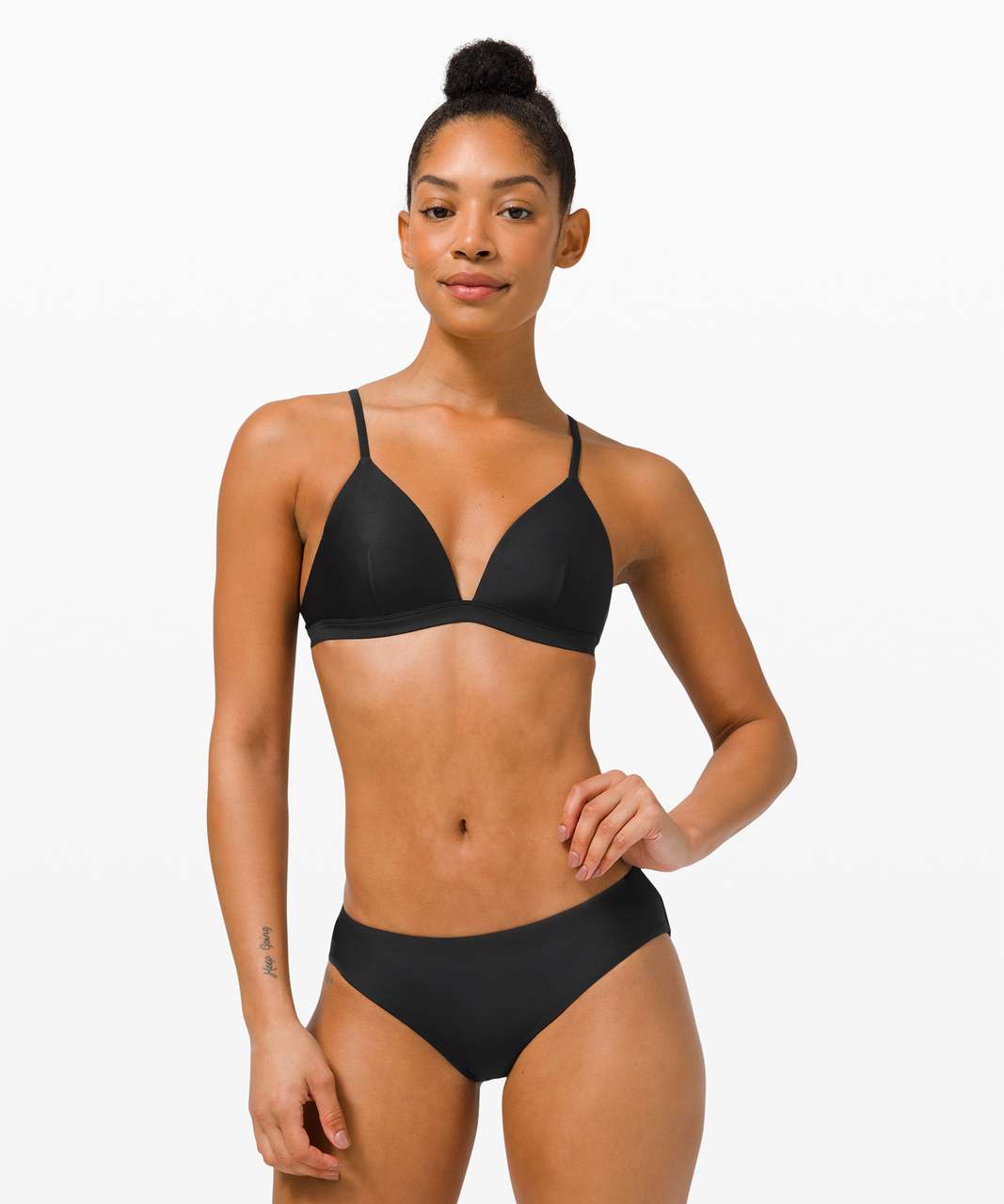 Lululemon Waterside Swim Top *A/B Cups - Black - lulu fanatics