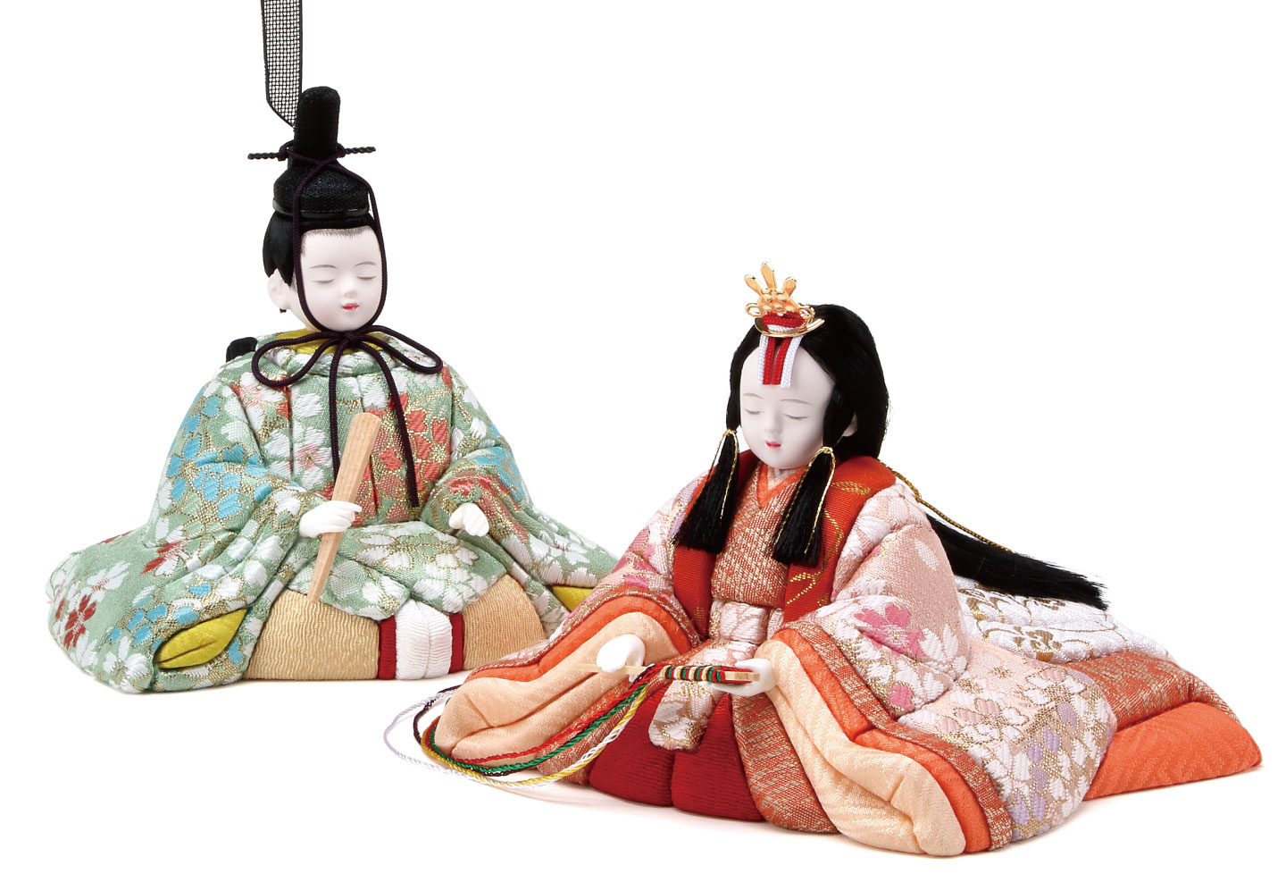 木目込雛人形 彩鳳雛 桜づくし / おしゃれでコンパクトなかわいい