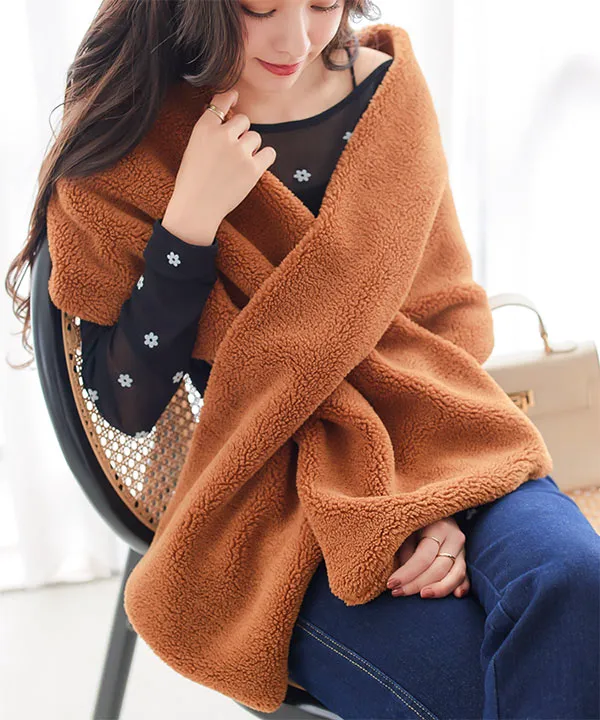 ボアショールマフラー [J1152] - レディースファッション通販 神戸