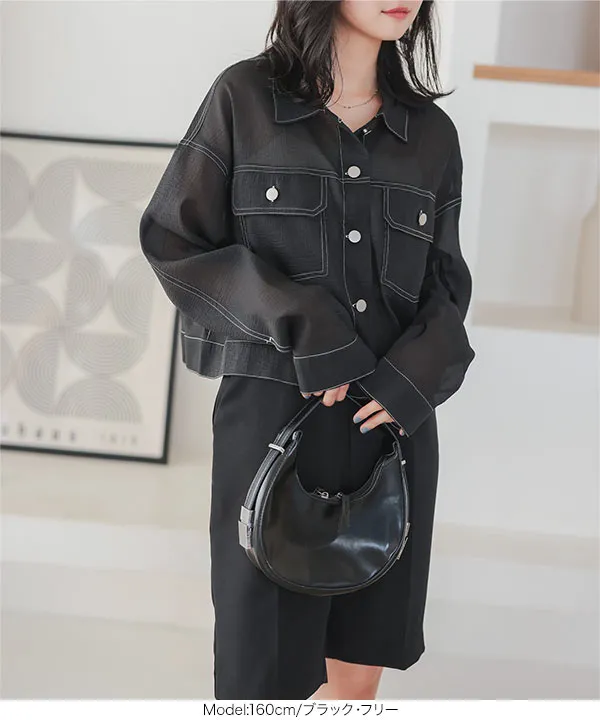 ステッチシアージャケット [K1337] - レディースファッション通販 神戸