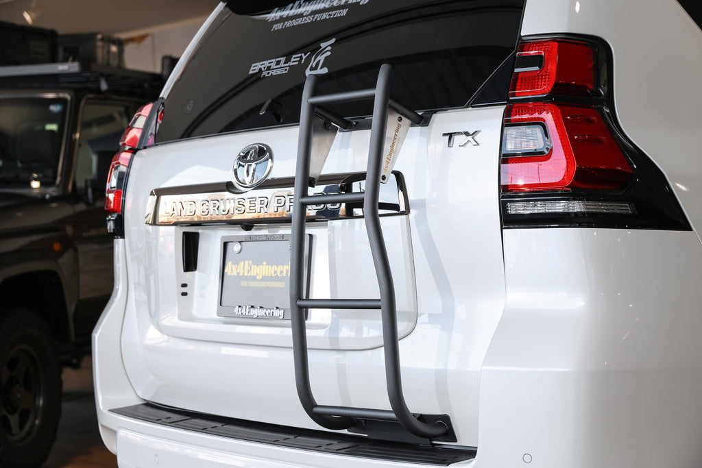 ランドクルーザー150プラド用リアラダー【ステンレス/艶消しブラック