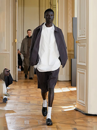 COMOLI / コモリ | ウール天竺 ネックウォーマー - Charcoal | 通販