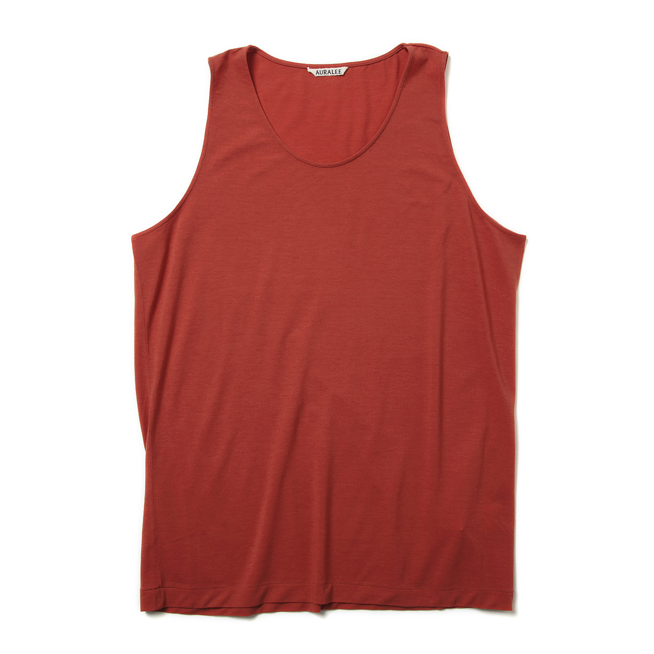 AURALEE / オーラリー | SUPER SOFT WOOL JERSEY TANK (メンズ) - Red