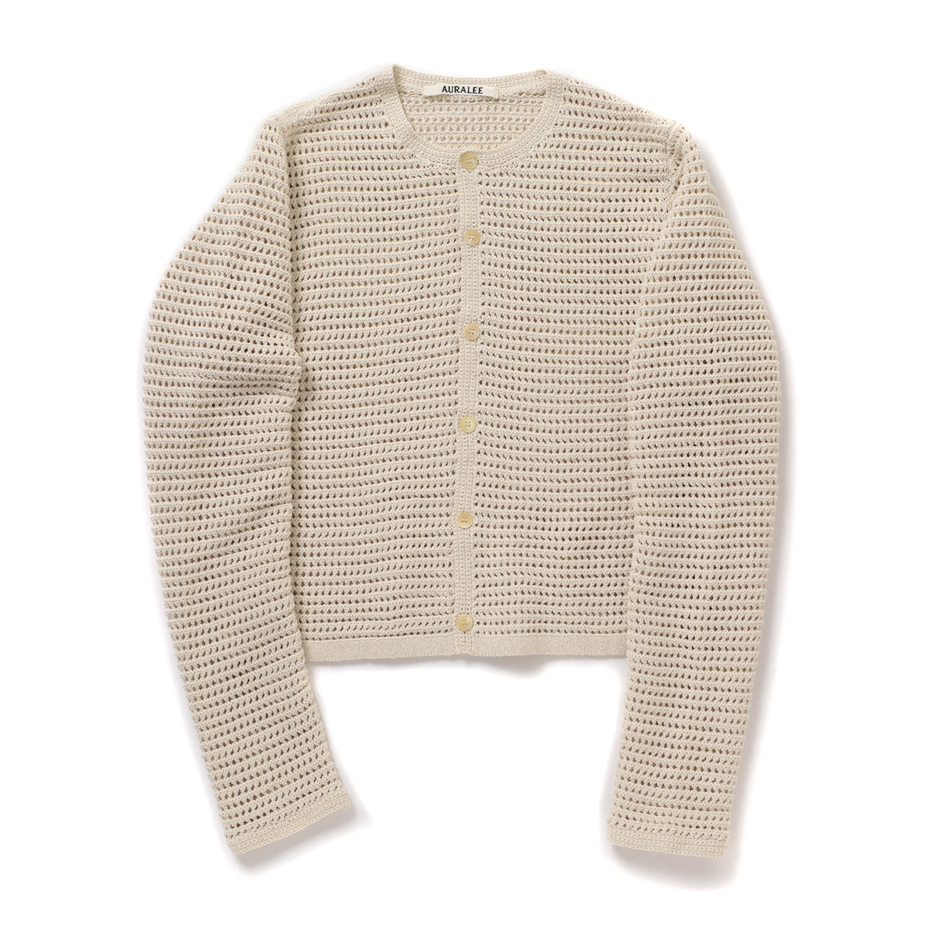 AURALEE / オーラリー | TUSSAH SILK COTTON MESH KNIT CARDIGAN