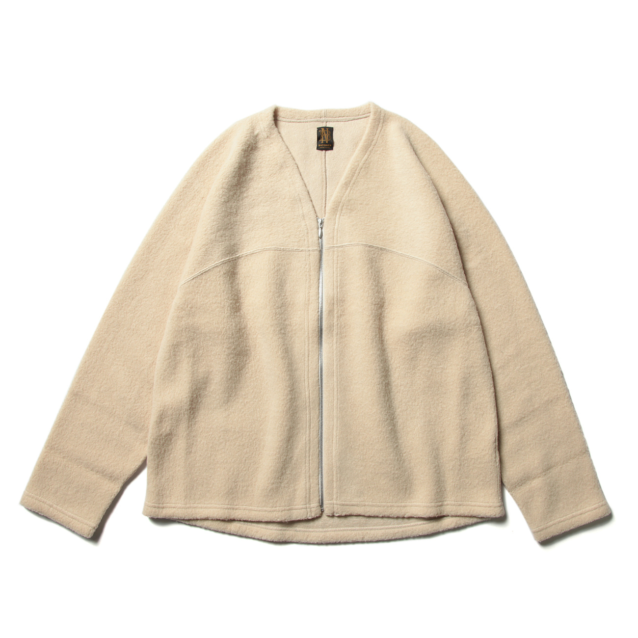 BATONER / バトナー | SUPER140 BOA ZIPUP V-NECK CARDIGAN (メンズ