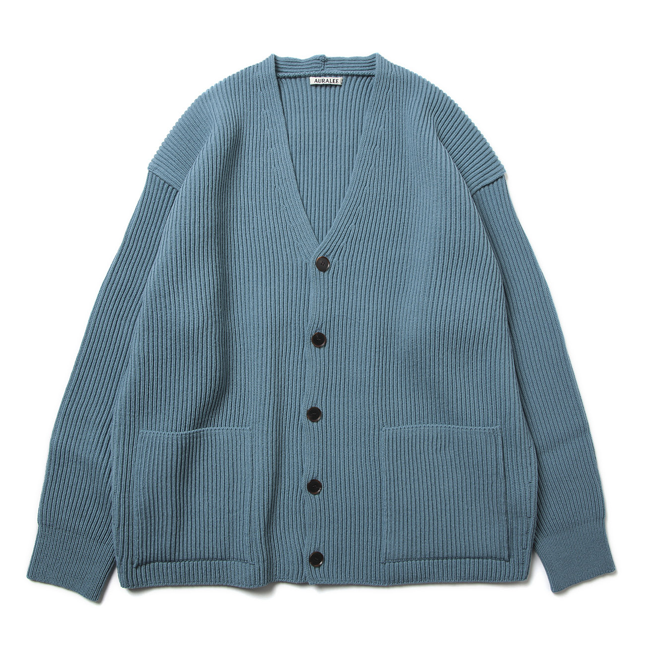 AURALEE / オーラリー | SUPER FINE WOOL RIB KNIT BIG CARDIGAN