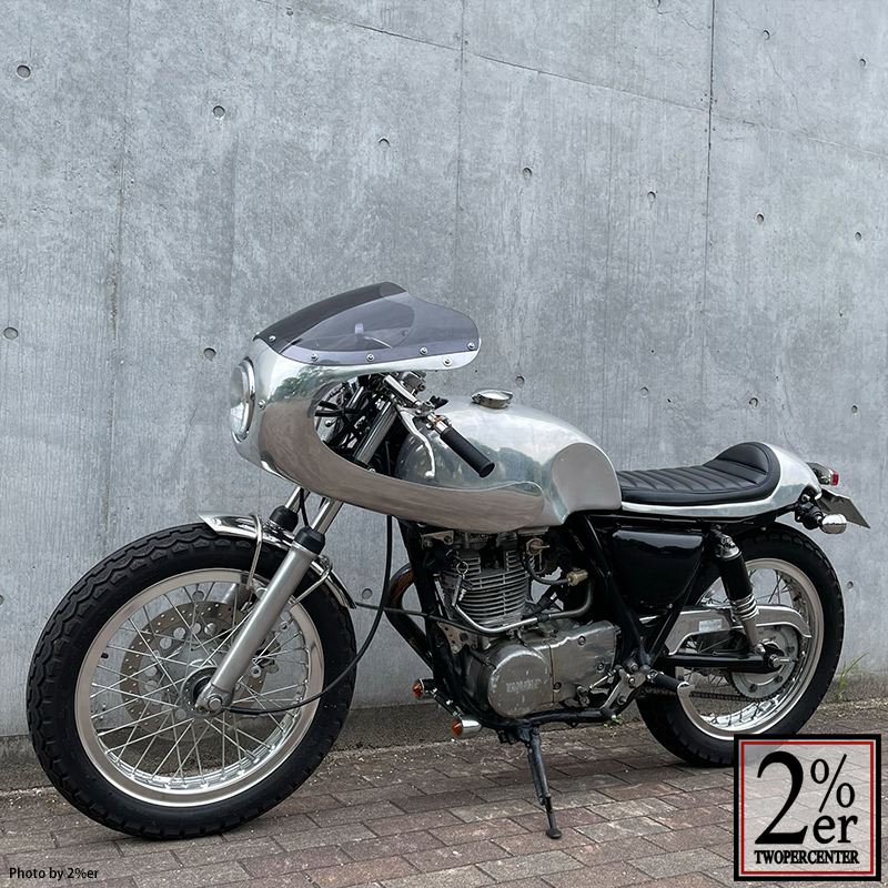 フロントショートフェンダー SR400/SR500 ステンレス / 2％er