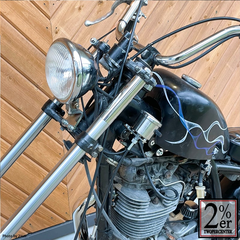 SR400/500 スモールタンク用 レフトサイドメーターステー / 2％er