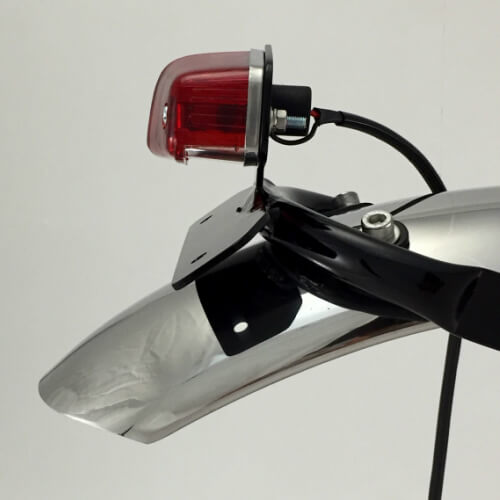 リア ループフレームショートフェンダー SR400/SR500 ステンレス / 2