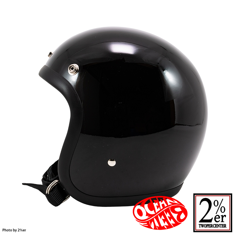 オーシャンビートル 500TX-2 ジェットヘルメット ブラック / 2％er