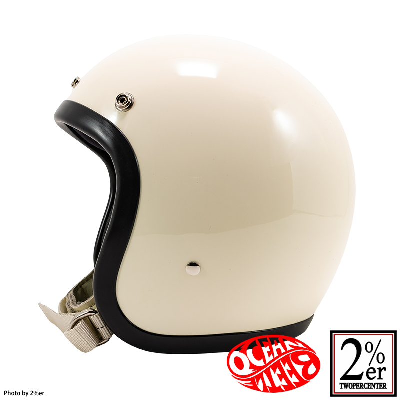 廃盤]オーシャンビートル 500TX-2 ジェットヘルメット アイボリー