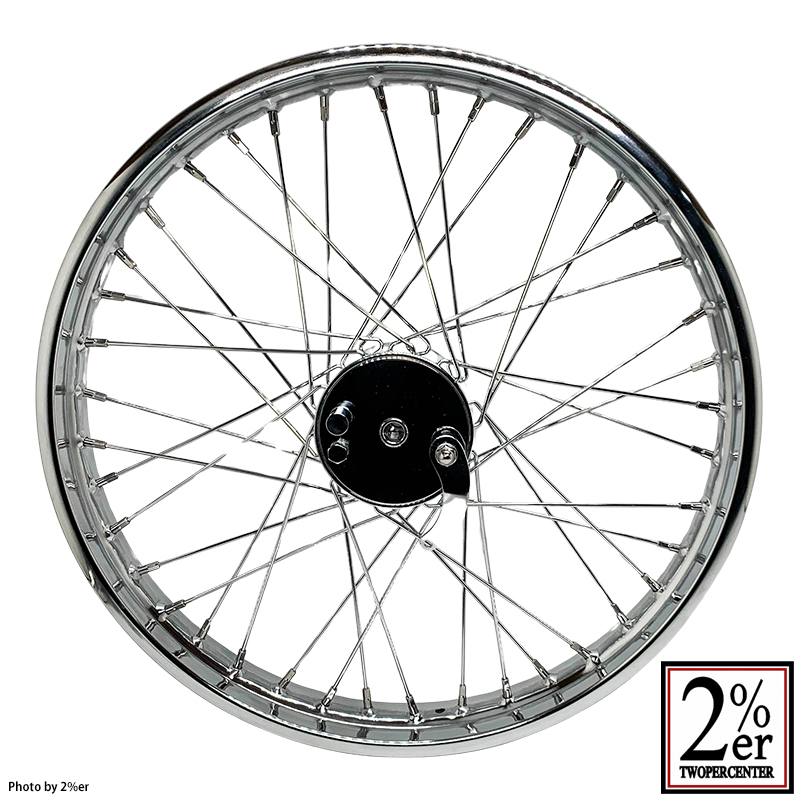 21インチ ミニドラムホイールセット 21x1.85in クローム / 2％er