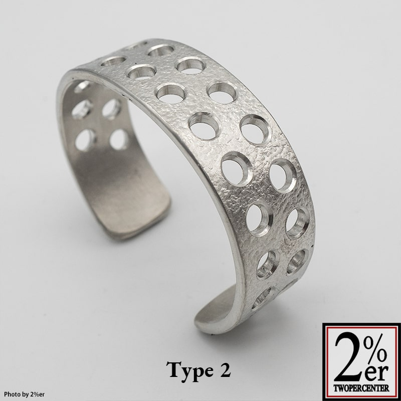 ピューターバングル ドリルド加工 Makinagi製 / 2％er オフィシャル