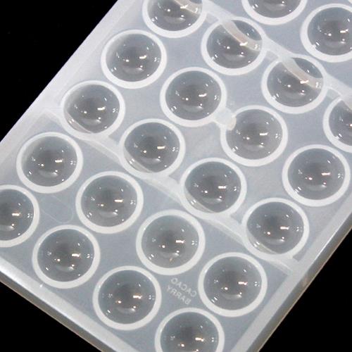 カカオバリー / チョコレートモールド「ドミ・スフェール3cm」28取