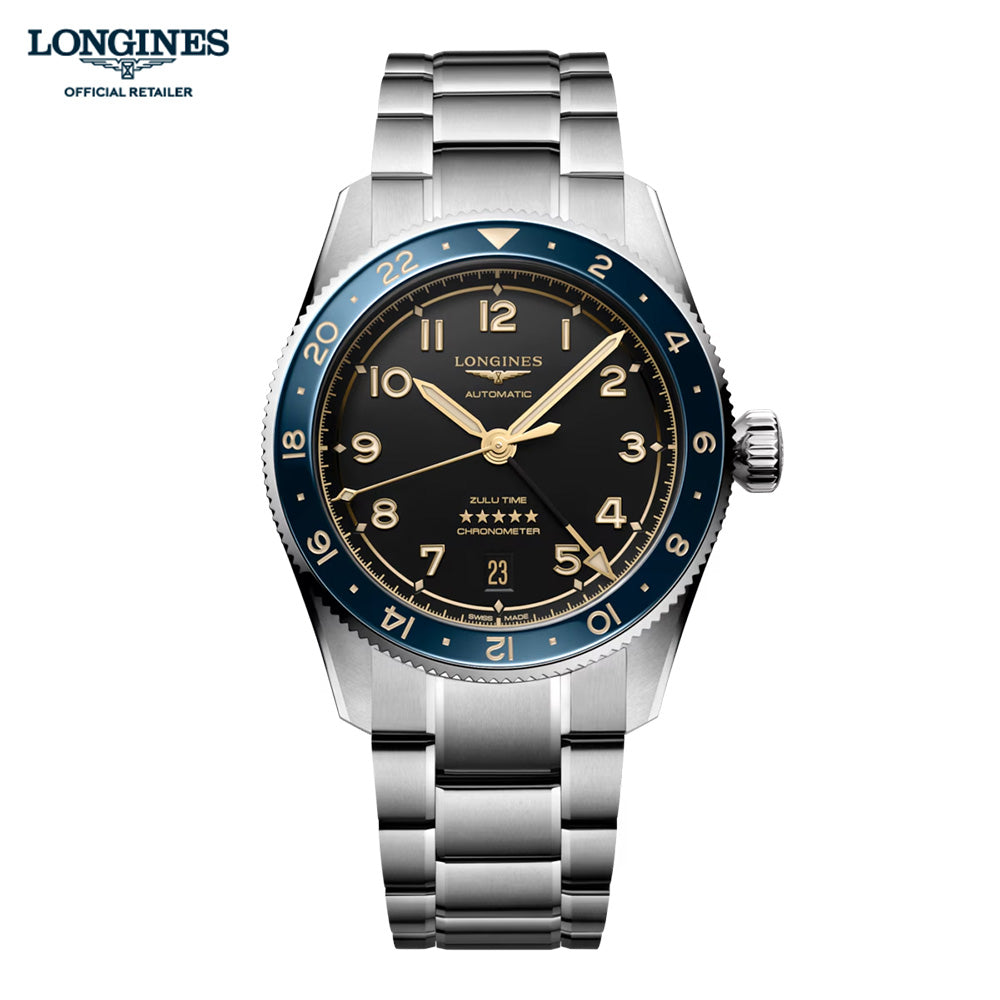 ロンジン スピリット ZULU TIME 自動巻 39MM L3.802.4.60.6 – THREEC WEB