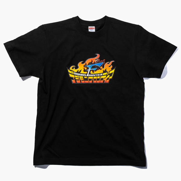 デジモンフロンティア】ロゴTシャツ デジモンフロンティア 黒
