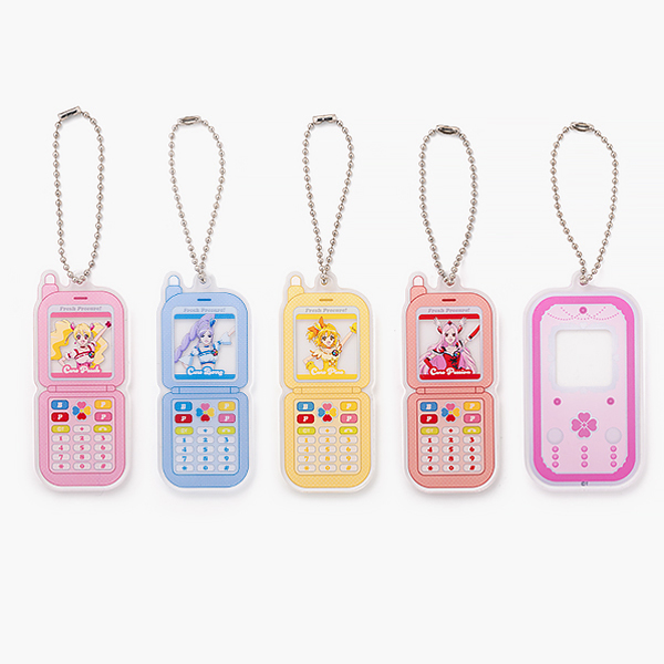 フレッシュプリキュア！】ガラケー風アクリルキーホルダー（全5種