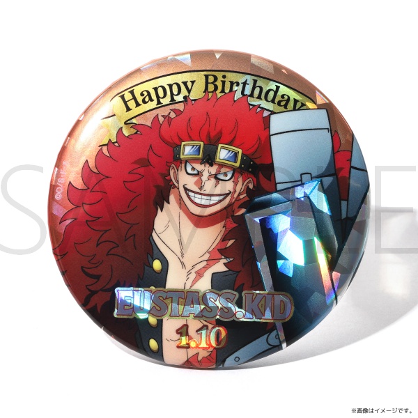 ワンピース】ワンピース HBDイニシャルホログラム缶バッジ[1.10