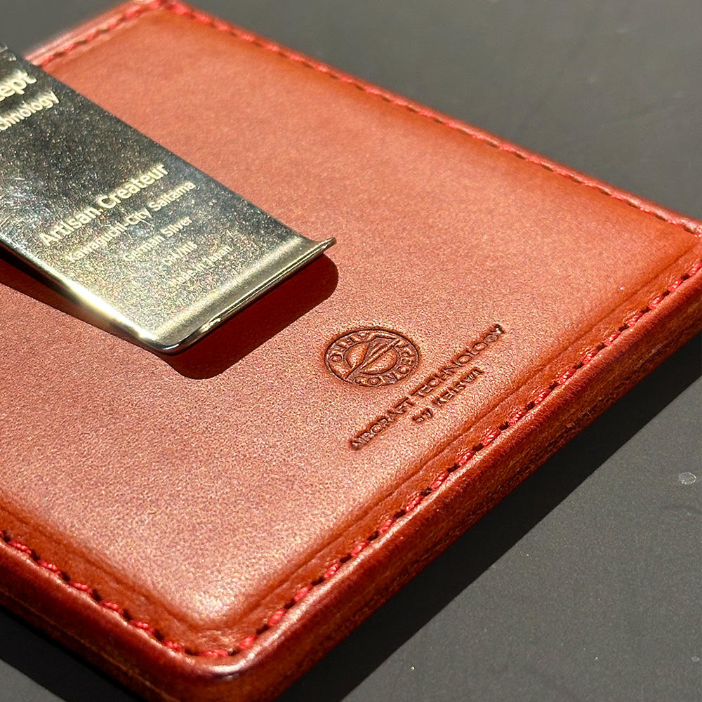 エアロコンセプト】Physique(マネークリップ）牛革｜レッド Brand