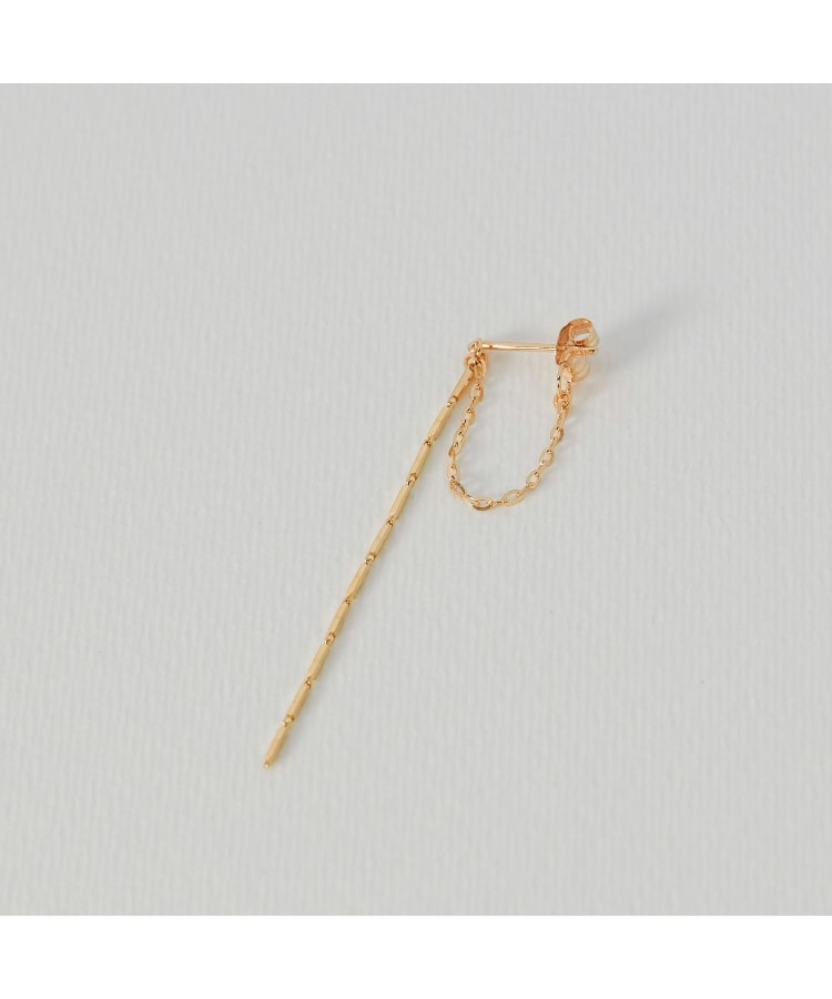 K10カットチェーン フープピアス（片耳用）（ピアス） | COCOSHNIK