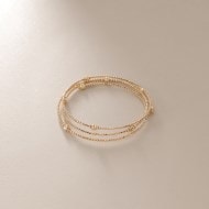 K10ハニー カットボール 形状記憶バングル（ブレスレット・バングル