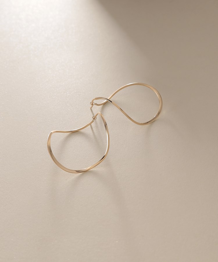 K10カット丸線 フープピアス（大）（ピアス） | COCOSHNIK（ココシュ