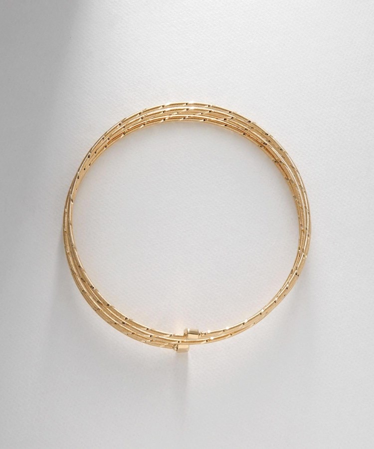 K18コイルセット シェイプメモリー バングル（ブレスレット・バングル