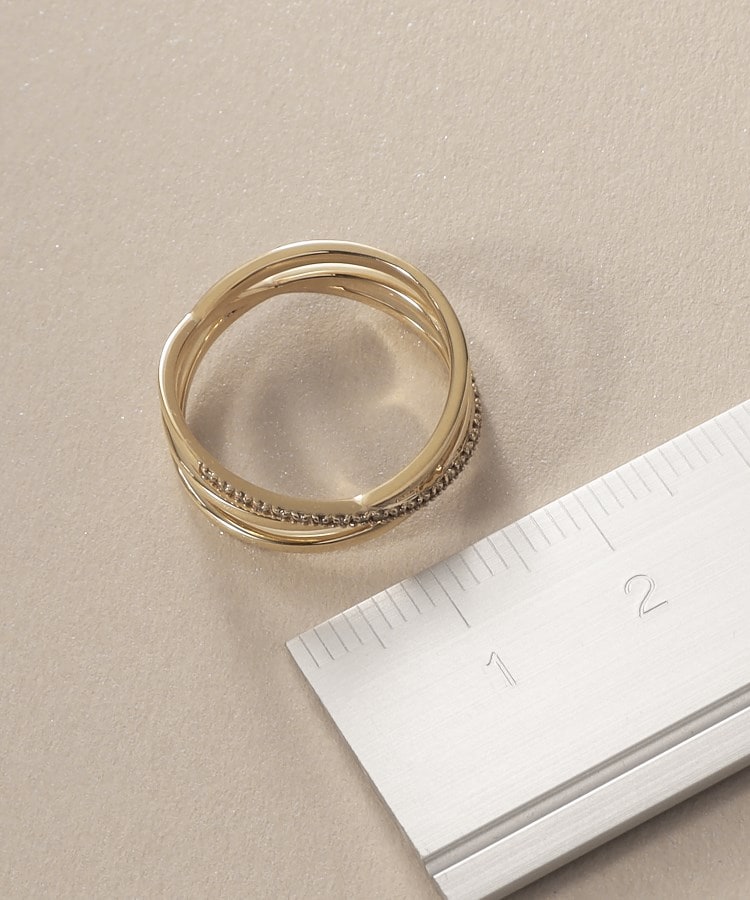 K10ダイヤモンド Xリング（リング） | COCOSHNIK（ココシュニック