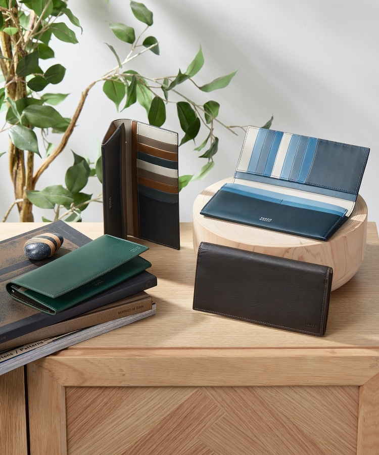 アンティーク調レザー 2つ折り長財布（財布） | TAKEO KIKUCHI