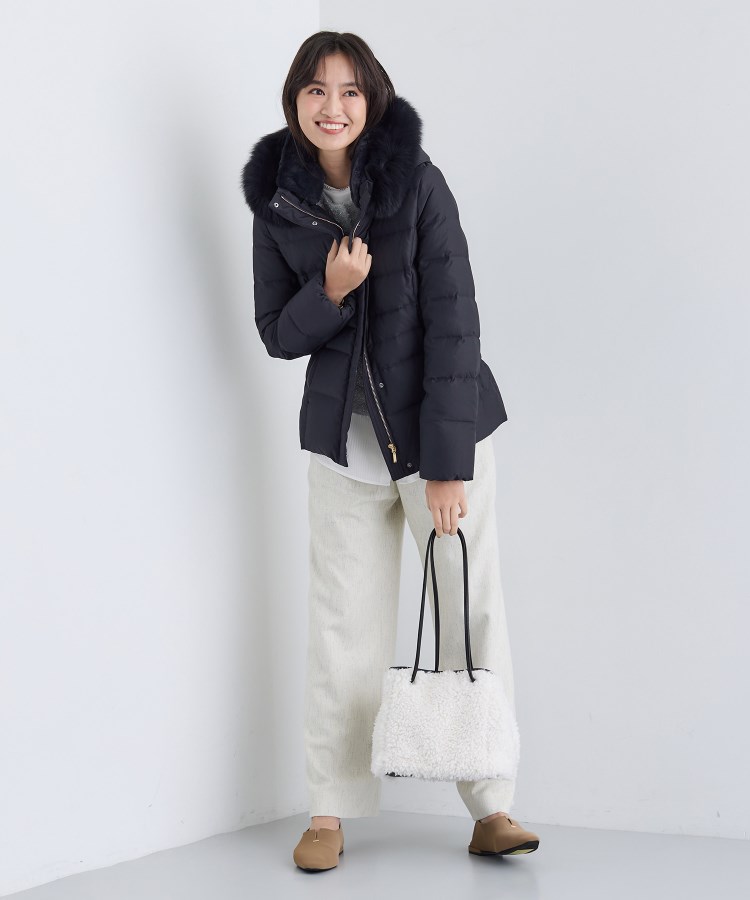 名品／撥水／抗菌防臭】ショート丈リサイクルダウンコート（ダウン