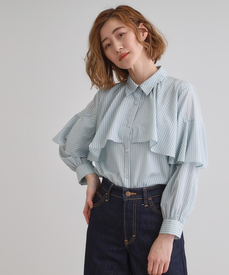 ケープフリルシャツブラウス（シャツ・ブラウス） | grove（グローブ