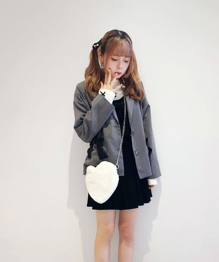 フェイクファーハートショルダー（ショルダーバッグ） | Ober Tashe