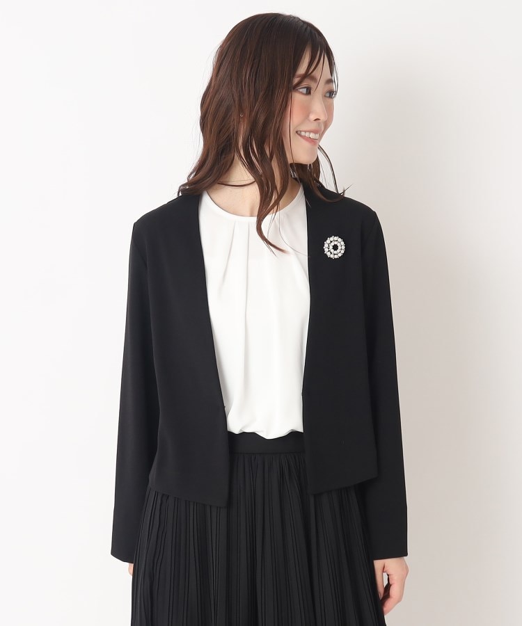 セレモニー対応／セットアップ可】洗える！ノーカラージャケット