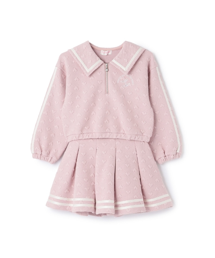 カットジャガード ハーフZIPセーラー セットアップ（セットアップ