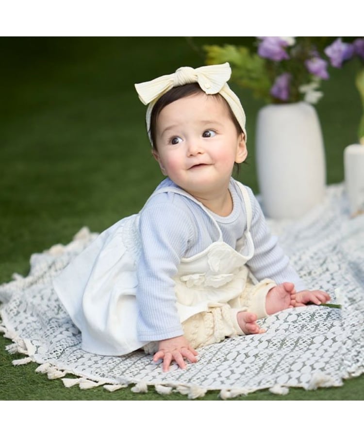 リンク】花ビスチェロンパースセット（ロンパース・カバーオール