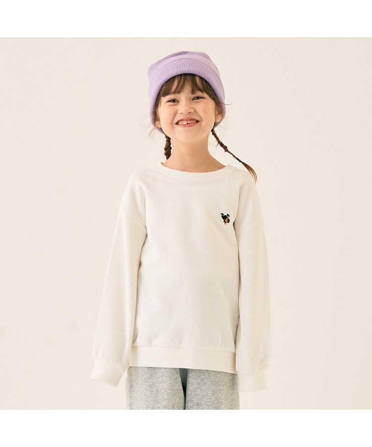 クマ刺しゅう 裏毛トレーナー（スウェット・トレーナー） | MINIMAL