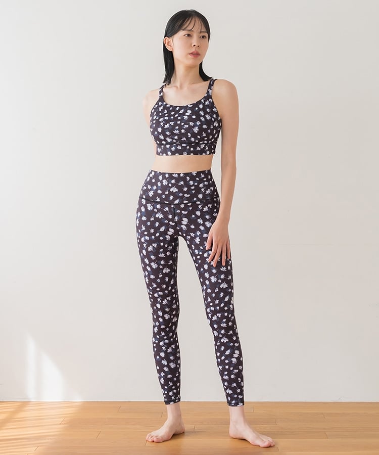 SUKALA】フラワープリントレギンス(XS・S・M・L・LLサイズ ダスティ