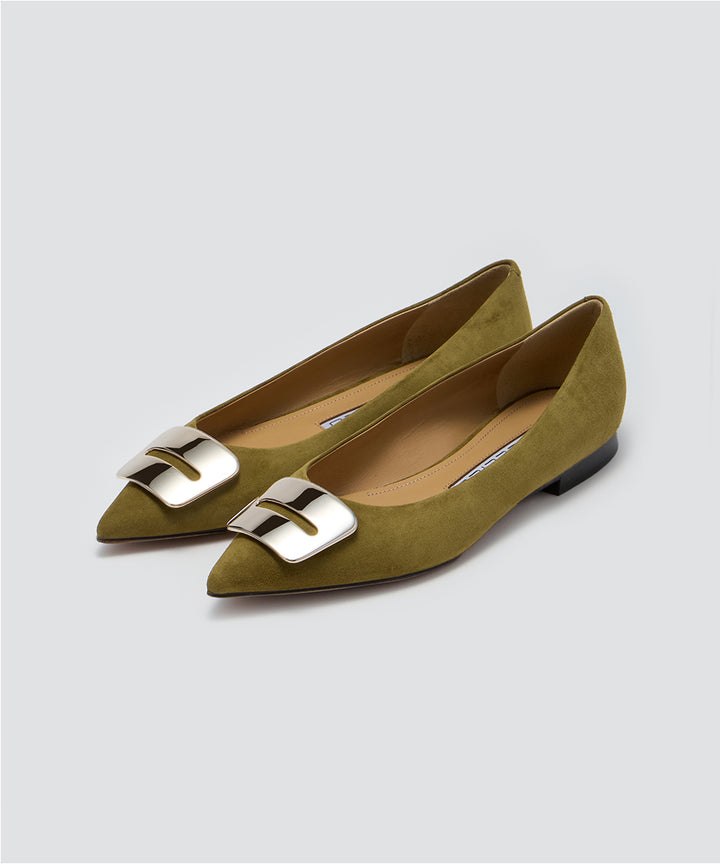 PELLICO | アネッリフィッビア スウェード パンプス 1.0cm OLIVE