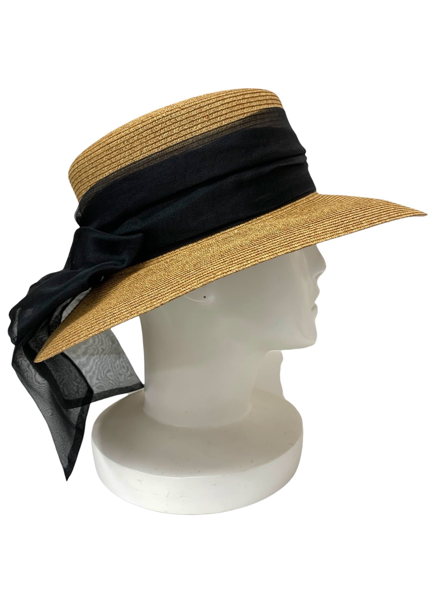 フォクシー ストローハット ベージュ キャペリン カペリン カプリーヌ