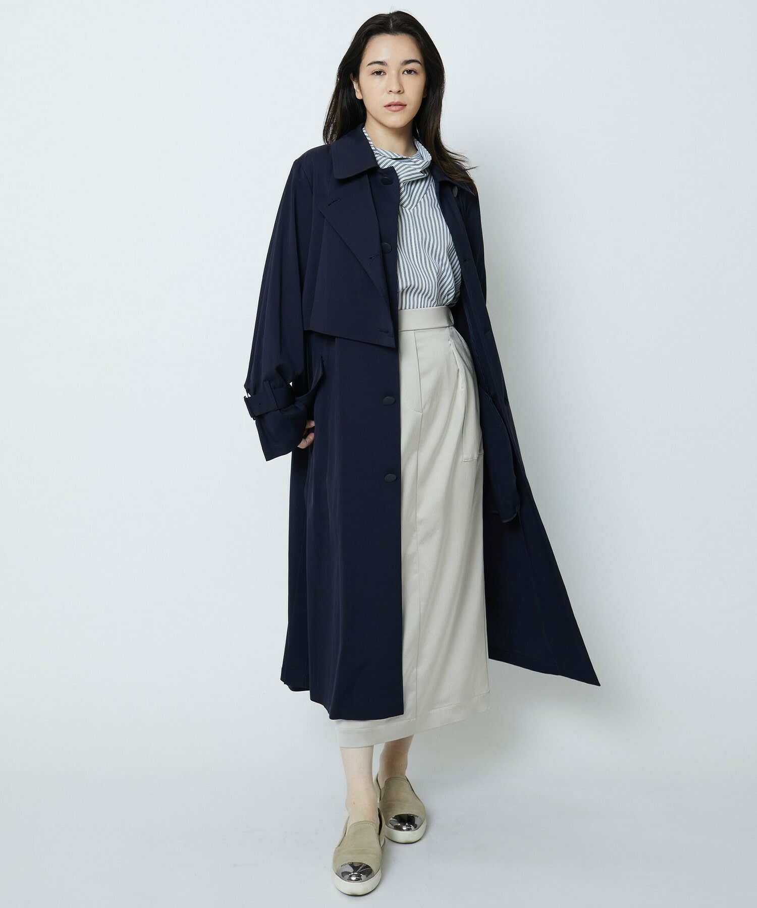 ブライトキュプラツイルトレンチコート｜BIGI online store - ビギ