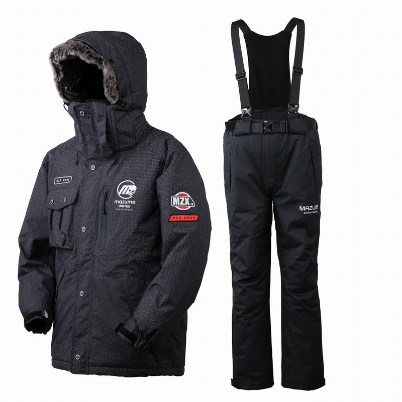 マズメ MZXFW-065 ｺｱｵｰﾙｳｪｻﾞｰｽｰﾂﾎﾟｯﾌﾟⅤ 3L ﾌﾞﾗｯｸﾍﾘﾝﾎﾞｰﾝ: ウェア・靴