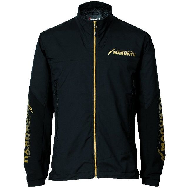 マルキュー 撥水ストレッチジャケット MQ-01 ブラック／ゴールド