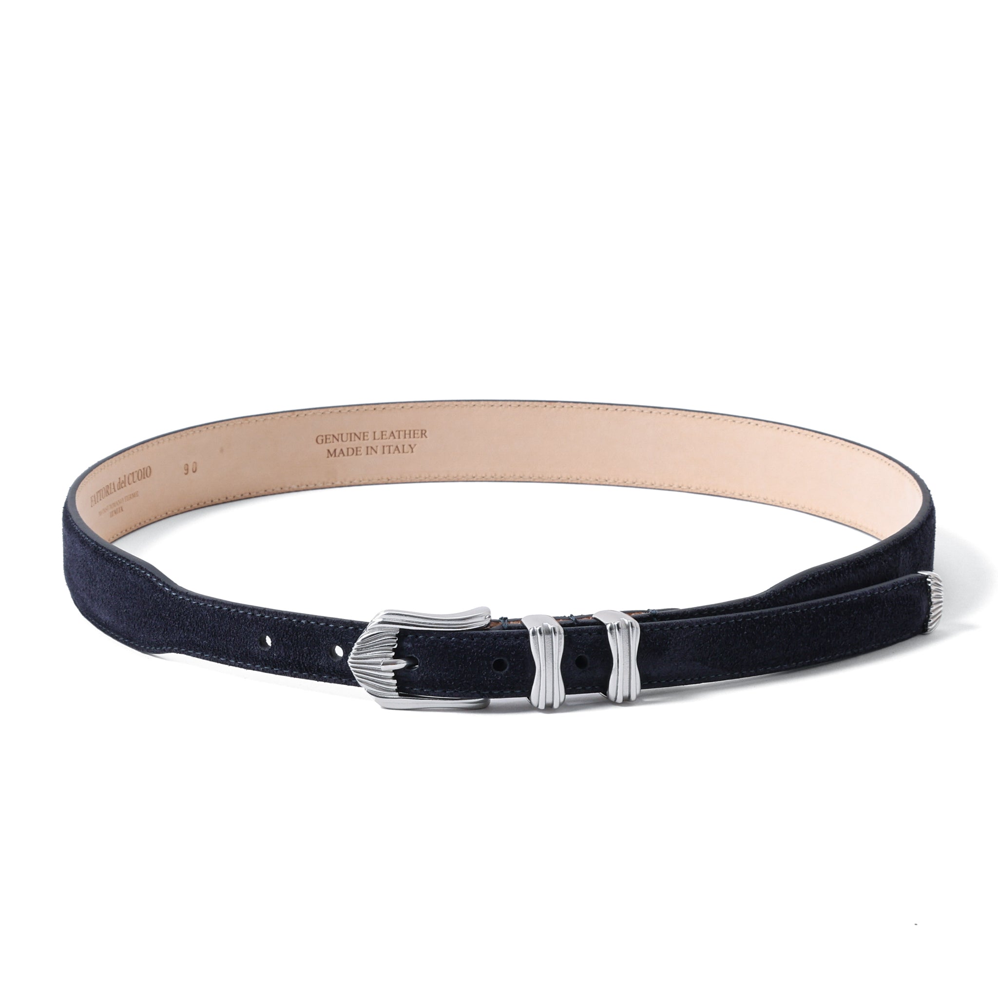 スエードレザー ウェスタンベルト W05｜FATTORIA del CUOIO 本革 20/30mm