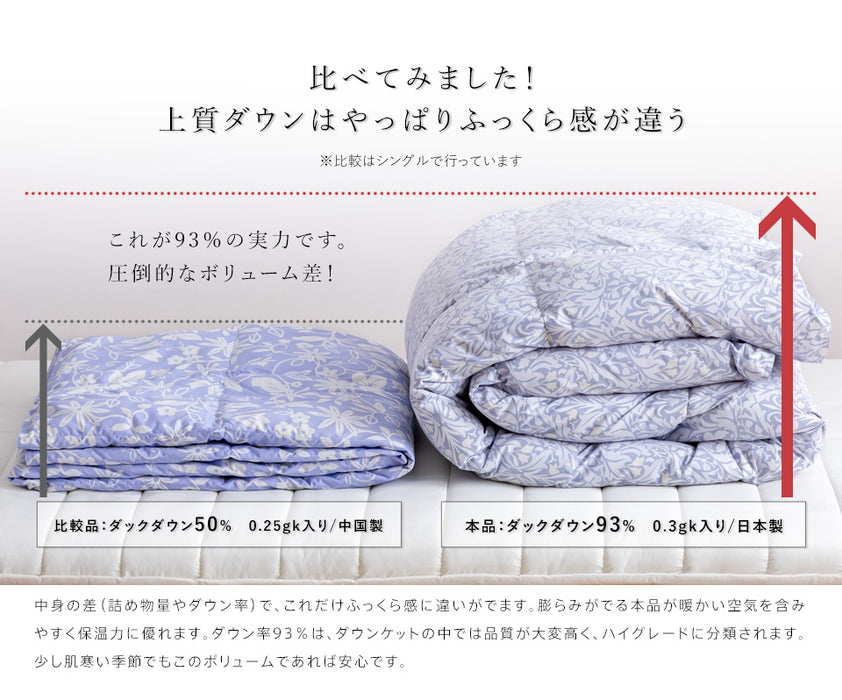 ハンガリーダウン93％ 西川 羽毛肌掛け布団 ダウンケット 洗える