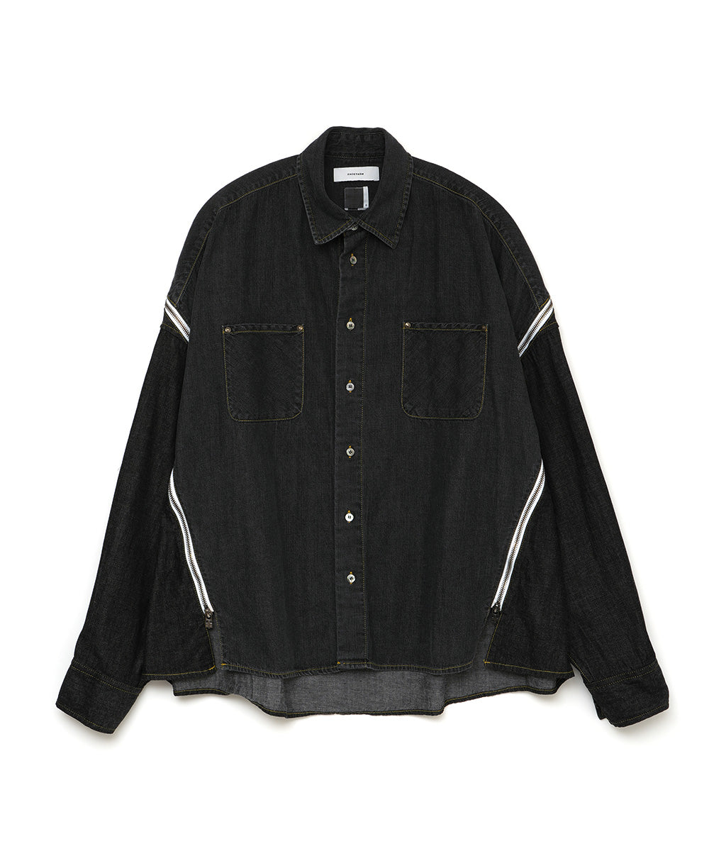 DENIM ZIPPER SHIRT – FACETASM e-store