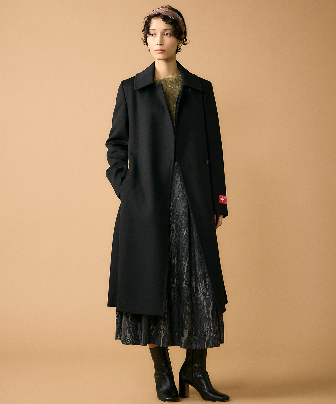 大きいサイズ》《CONTESSA》カシミヤラップコート《PIACENZA》｜INED L