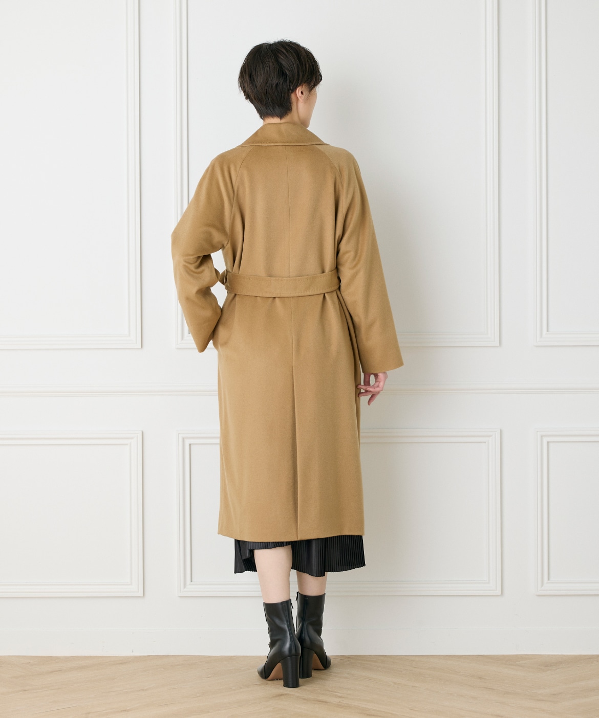 WEB限定》カシミヤ100%ラップコート｜INED（イネド）｜フランドル