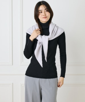 シームレストライアングルカシミヤニットストール《ASAUCE MELER